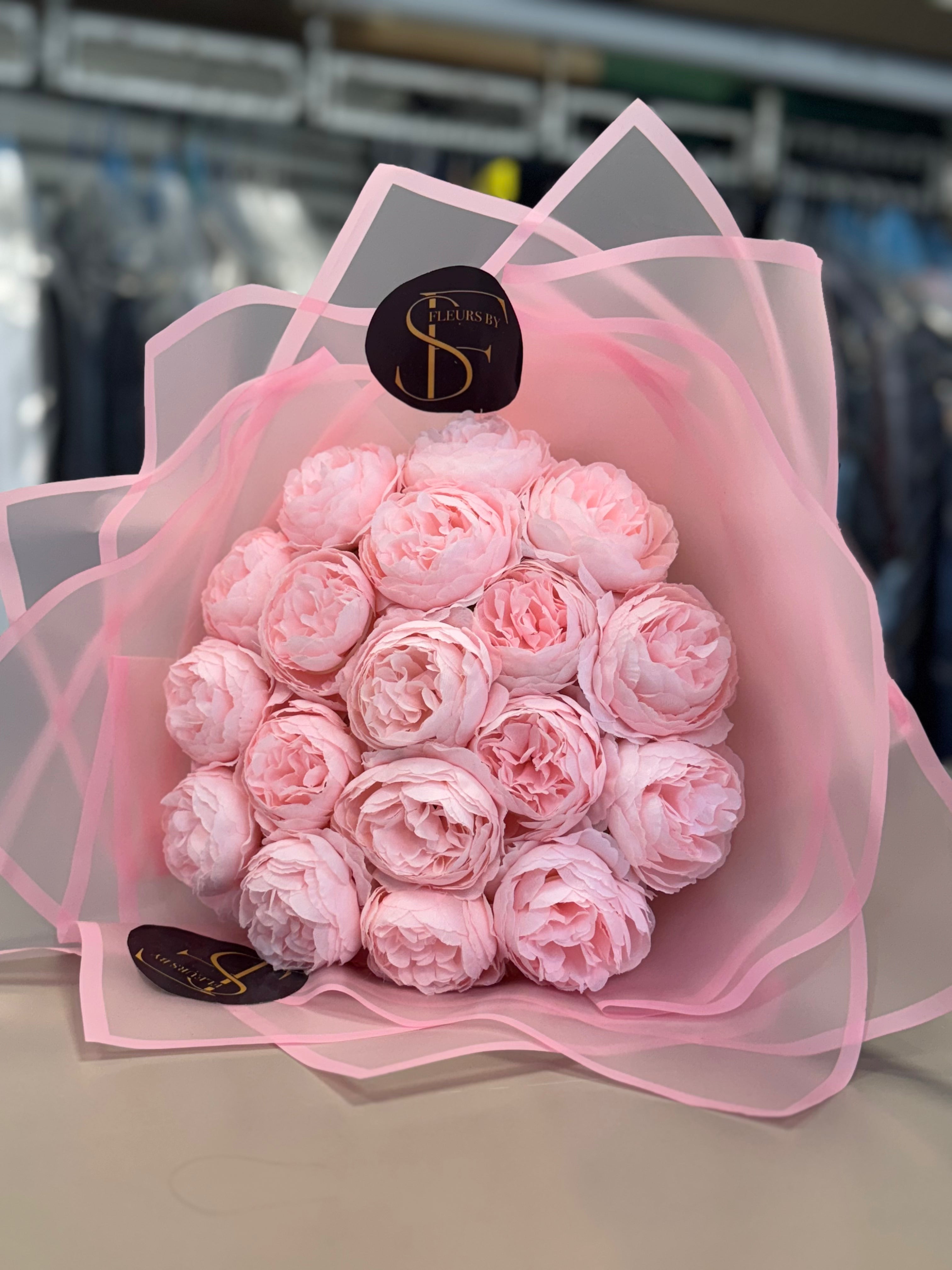 Rosa Pfingstrosen Bouquet